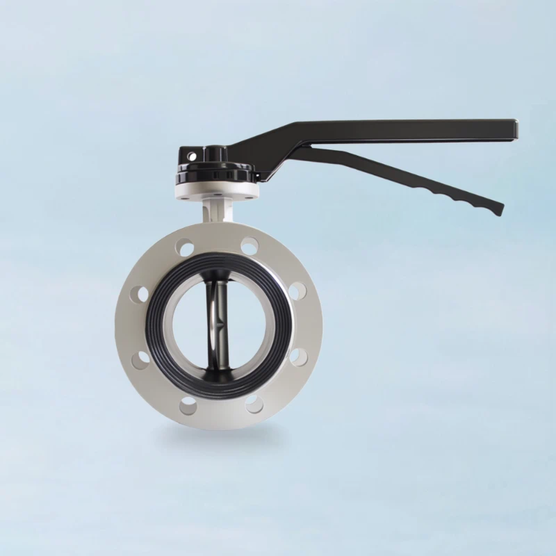 Stainless Steel Flanged Butterfly Valve - Lever