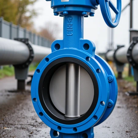 Blue Butterfly Valve
