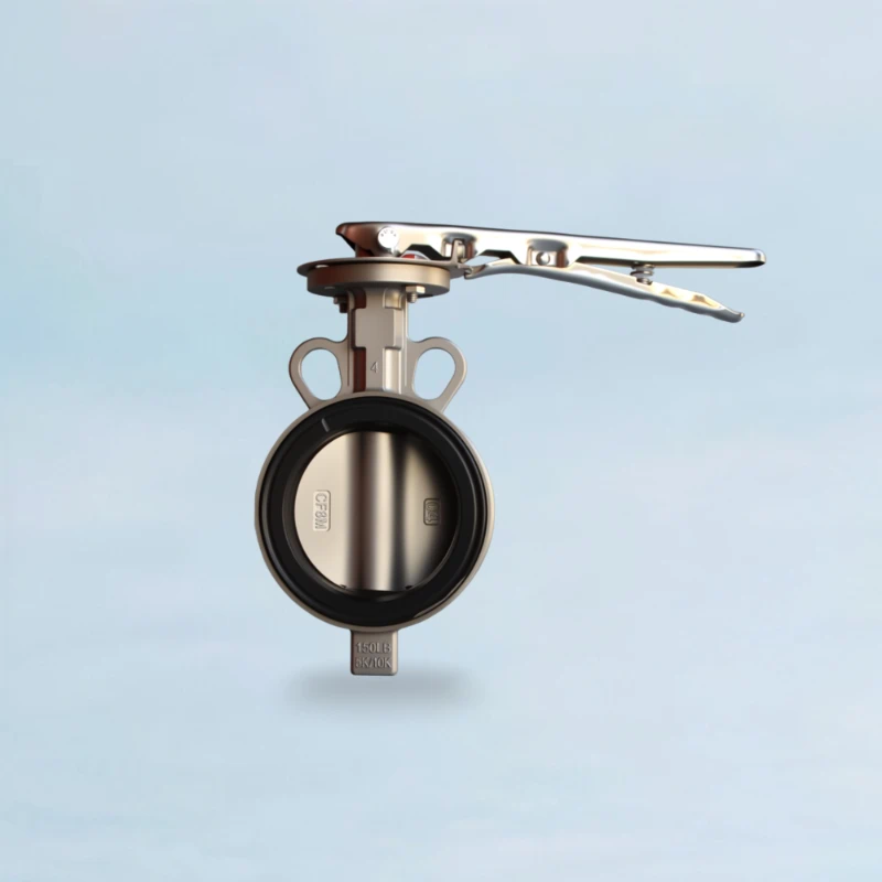 Quick Change Seat Stainless Steel Wafer Type Butterfly Valve - Lever