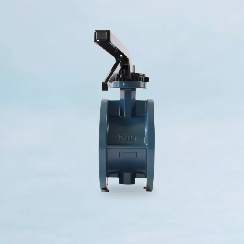 Blue Butterfly Valve