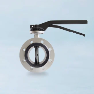 Stainless Steel Flanged Butterfly Valve - Lever