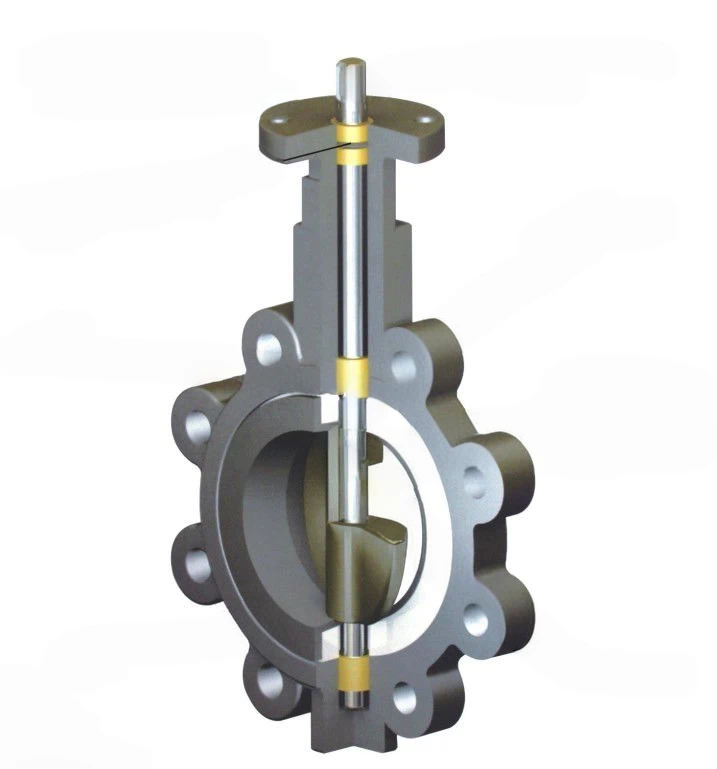 Precision CNC valve machining of a lug type butterfly valve body.
