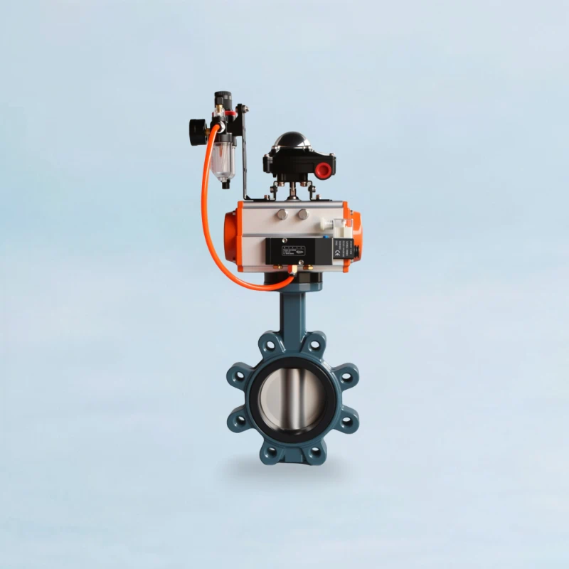 Carbon Steel Lug Butterfly Valve - Pneumatic