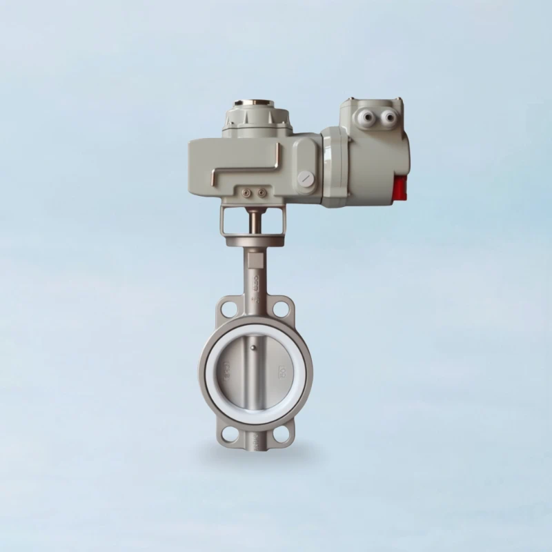 Heavy-Body™ Stainless Steel Wafer Type Butterfly Valve - Electric