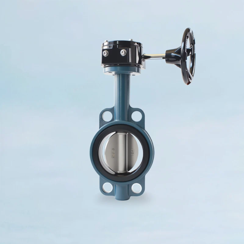 Heavy-Body™ Stainless Steel Wafer Type Butterfly Valve - Worm Gear