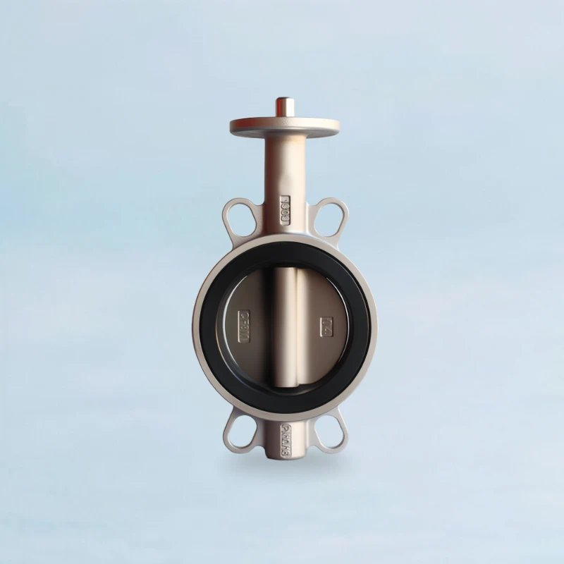 Uni-Fit™ Stainless Steel Wafer Type Butterfly Valve - Bare Shaft