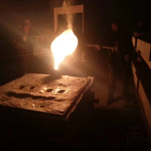 Casting process in foundry