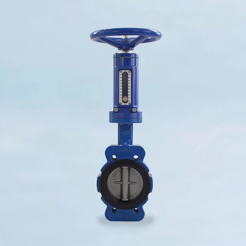 Carbon Steel Semi-Lug Butterfly Valve w/ Worm Gear