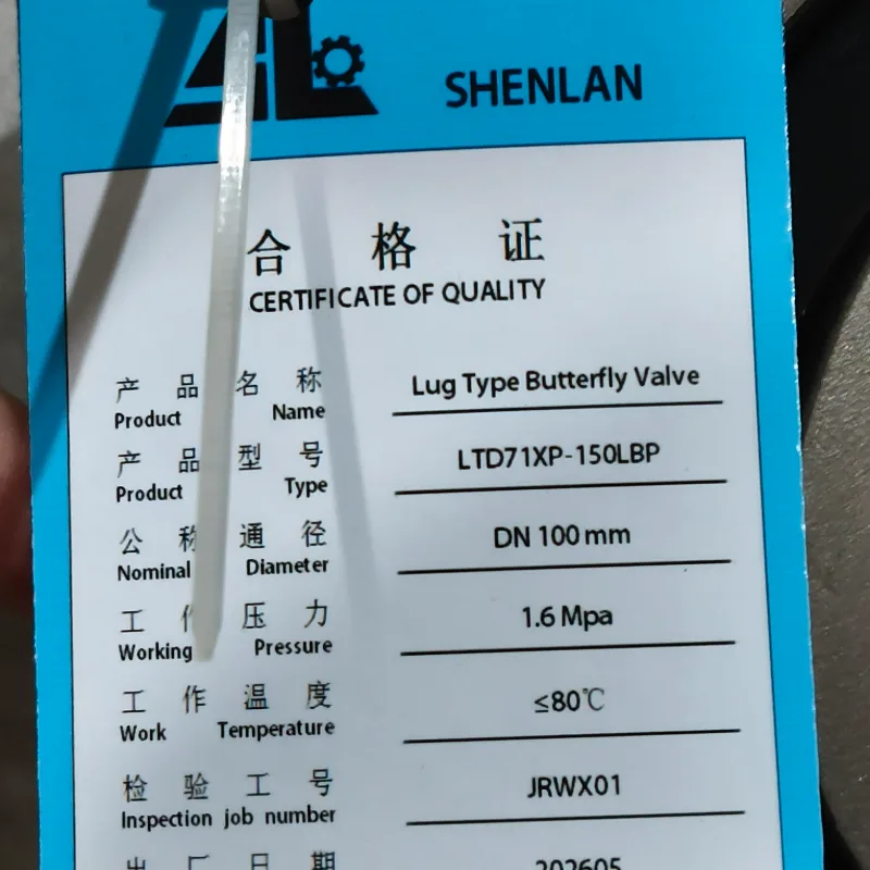 OEM Fully Lugged Butterfly Valve Factory